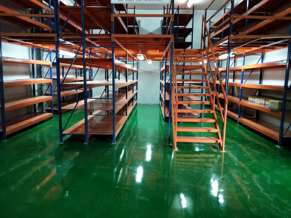 Auto parts industry of I-beam mezzanine platform